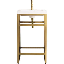 Load image into Gallery viewer, James Martin Boston 20&quot; Radiant Gold Stainless Steel Sink Console- James Martin