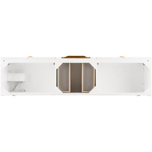 Load image into Gallery viewer, James Martin Mercer Island 72&quot; Glossy White - Radiant Gold Single Vanity