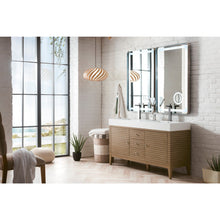 Load image into Gallery viewer, James Martin Linear 59&quot; Whitewashed Walnut Double Vanity