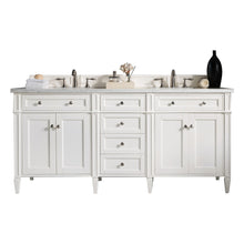 Load image into Gallery viewer, James Martin Brittany 72&quot; Bright White Double Vanity- James Martin