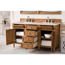 Load image into Gallery viewer, James Martin Brittany 60&quot;  Saddle Brown Double Vanity