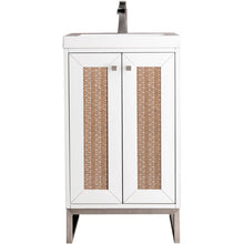 Load image into Gallery viewer, James Martin Chianti 20&quot; Glossy White - Brushed Nickel Single Vanity
