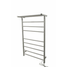 Load image into Gallery viewer, Eve 8-Bar Stainless Steel Wall Mounted Electric Towel Warmer Rack in Brushed Nickel- Anzzi