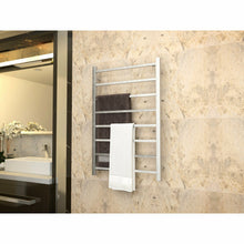 Load image into Gallery viewer, Bell 8-Bar Electric Towel Warmer in Brushed Nickel- Anzzi