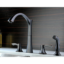 Load image into Gallery viewer, Elysian Farmhouse 36 in. Double Bowl Kitchen Sink with Soave Faucet in Oil Rubbed Bronze- Anzzi