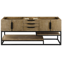 Load image into Gallery viewer, James Martin Columbia 72&quot;Latte Oak - Matte Black Double Vanity- James Martin