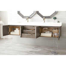 Load image into Gallery viewer, James Martin Mercer Island 72&quot; Ash Gray Double Vanity
