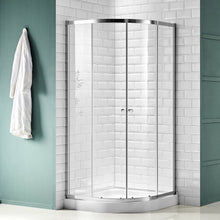 Load image into Gallery viewer, Mare 35 in. x 76 in. Framed Shower Enclosure with TSUNAMI GUARD in Polished Chrome- Anzzi