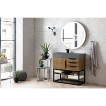 Load image into Gallery viewer, James Martin Columbia 36&quot; Latte Oak - Matte Black Single Vanity