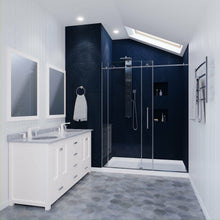 Load image into Gallery viewer, Padrona Series 60 in. by 76 in. Frameless Sliding Shower Door in Chrome with Handle- Anzzi