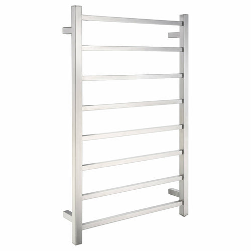 Bell 8-Bar Stainless Steel Wall Mounted Electric Towel Warmer Rack in Polished Chrome- Anzzi