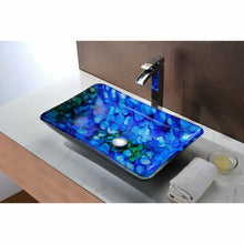 Load image into Gallery viewer, Voce Series Deco-Glass Vessel Sink in Lustrous Blue- Anzzi