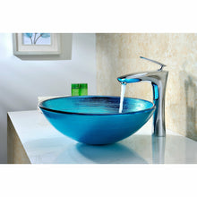 Load image into Gallery viewer, Taba Series Deco-Glass Vessel Sink in Lustrous Blue- Anzzi