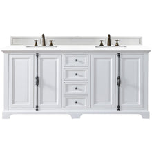Load image into Gallery viewer, James Martin Providence 72&quot; Bright White Double Vanity- James Martin