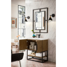 Load image into Gallery viewer, James Martin Columbia 31.5&quot; Latte Oak - Matte Black Single Vanity
