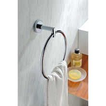 Load image into Gallery viewer, Caster 2 Series Towel Ring in Polished Chrome- Anzzi