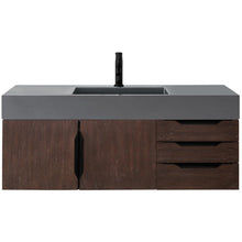 Load image into Gallery viewer, James Martin Mercer Island 48&quot; Coffee Oak - Matte Black Single Vanity- James Martin