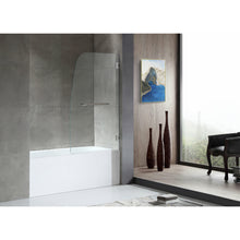 Load image into Gallery viewer, Anzzi 5 ft. Acrylic Right Drain Rectangle Tub in White With 34 in. by 58 in. Frameless Hinged Tub Door in Chrome- Anzzi