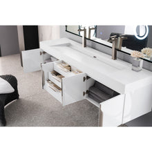 Load image into Gallery viewer, James Martin Mercer Island 72&quot; Glossy White Double Vanity
