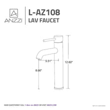 Load image into Gallery viewer, Valle Single Hole Single Handle Bathroom Faucet in Brushed Nickel- Anzzi