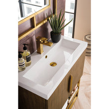 Load image into Gallery viewer, James Martin Columbia 31.5&quot; Latte Oak - Radiant Gold Single Vanity