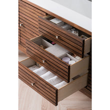 Load image into Gallery viewer, James Martin Linear 72&quot; Mid Century Walnut Double Vanity