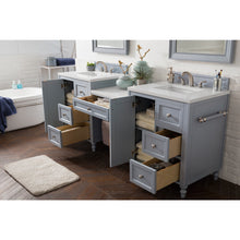 Load image into Gallery viewer, James Martin Copper Cove Encore 86&quot; Silver Gray Double Vanity Set