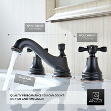Load image into Gallery viewer, Melody Series 8 in. Widespread 2-Handle Mid-Arc Bathroom Faucet in Oil Rubbed Bronze- Anzzi