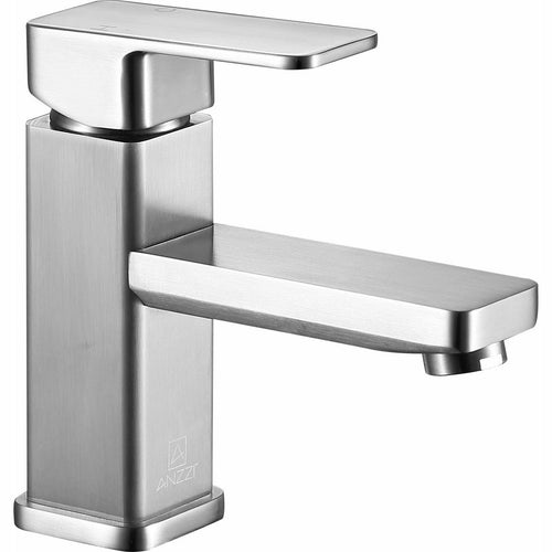 Naiadi Single Hole Single Handle Bathroom Faucet in Brushed Nickel- Anzzi