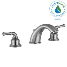 Load image into Gallery viewer, Prince 8 in. Widespread 2-Handle Bathroom Faucet in Brushed Nickel- Anzzi