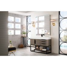 Load image into Gallery viewer, James Martin Columbia 48&quot; Ash Gray - Matte Black Single Vanity