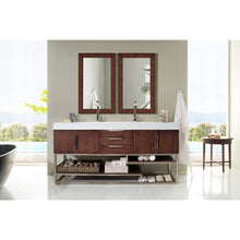 Load image into Gallery viewer, James Martin Columbia 72&quot; Coffee Oak - Matte Black Double Vanity