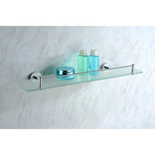 Load image into Gallery viewer, Caster Series 5.24 in. W Glass Shelf in Polished Chrome- Anzzi