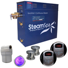 Load image into Gallery viewer, SteamSpa Royal 10.5 KW QuickStart Acu-Steam Bath Generator Package in Brushed Nickel- SteamSpa