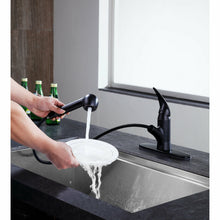 Load image into Gallery viewer, Del Acqua Single-Handle Pull-Out Sprayer Kitchen Faucet in Oil Rubbed Bronze- Anzzi