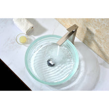 Load image into Gallery viewer, Canta Series Deco-Glass Vessel Sink in Lustrous Translucent Crystal- Anzzi