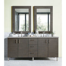 Load image into Gallery viewer, James Martin Metropolitan 72&quot; Silver Oak Double Vanity