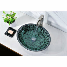 Load image into Gallery viewer, Bravo Series Deco-Glass Vessel Sink in Lustrous Black- Anzzi
