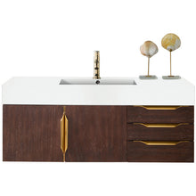 Load image into Gallery viewer, James Martin Mercer Island 48&quot; Coffee Oak - Radiant Gold Single Vanity- James Martin