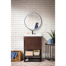 Load image into Gallery viewer, James Martin Columbia 24&quot; Coffee Oak - Matte Black Single Vanity