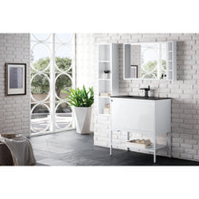 Load image into Gallery viewer, James Martin Milan 31.5&quot; Glossy White - Glossy White Single Vanity with Base