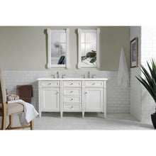 Load image into Gallery viewer, James Martin Brittany 60&quot;  Bright White Double Vanity- James Martin
