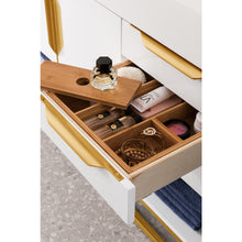 Load image into Gallery viewer, James Martin Columbia 48&quot; Glossy White - Radiant Gold Single Vanity