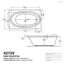 Load image into Gallery viewer, Atlantis Whirlpools Vogue 42 x 72 Rectangular Whirlpool Jetted Bathtub- Atlantis Whirlpools