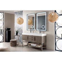 Load image into Gallery viewer, James Martin Columbia 59&quot; Ash Gray Double Vanity