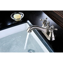 Load image into Gallery viewer, Major Series 4 in. Centerset 2-Handle Mid-Arc Bathroom Faucet in Brushed Nickel- Anzzi
