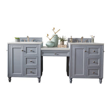 Load image into Gallery viewer, James Martin Copper Cove Encore 86&quot; Silver Gray Double Vanity Set
