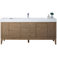 Load image into Gallery viewer, James Martin Linear 72&quot; Whitewashed Walnut Single Vanity- James Martin