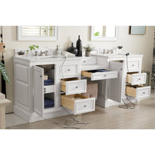 Load image into Gallery viewer, James Martin De Soto 94&quot; Bright White Double Vanity Set