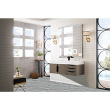 Load image into Gallery viewer, James Martin Mercer Island 48&quot; Ash Gray - Matte Black Single Vanity